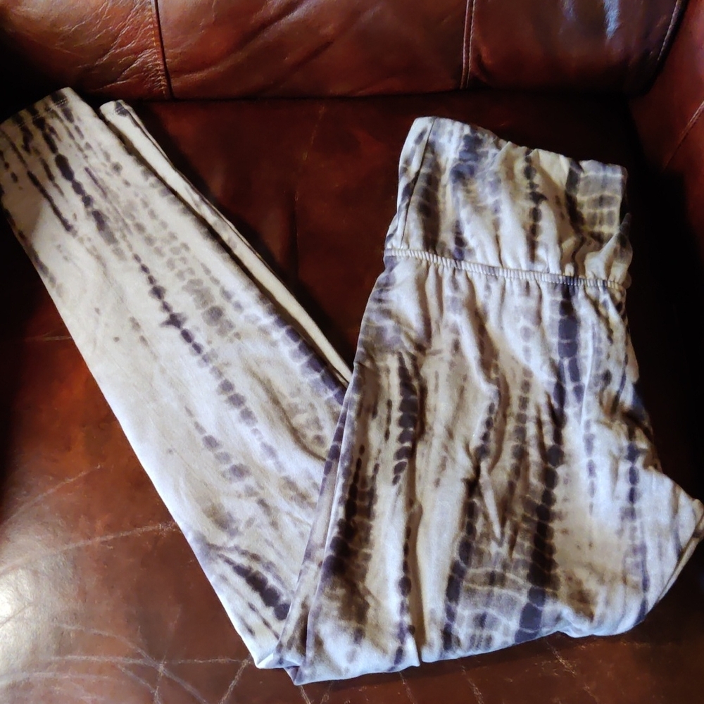Tie-Dye Patterned Leggings High Waist Buttersoft Size L
